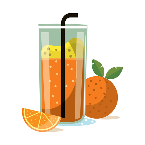 Orange Smoothie vector