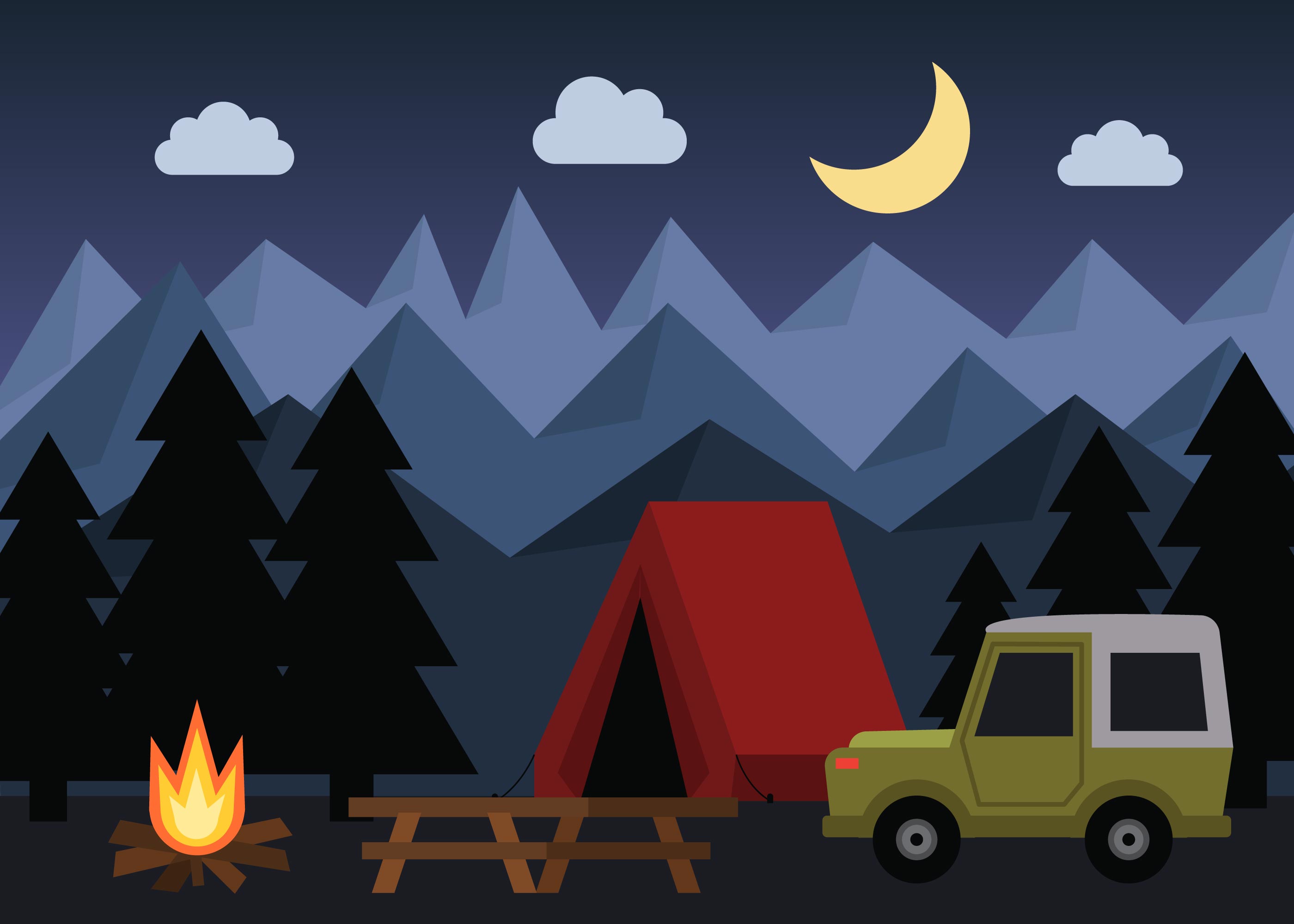 Free Free 97 Camping Svg Clip Art SVG PNG EPS DXF File