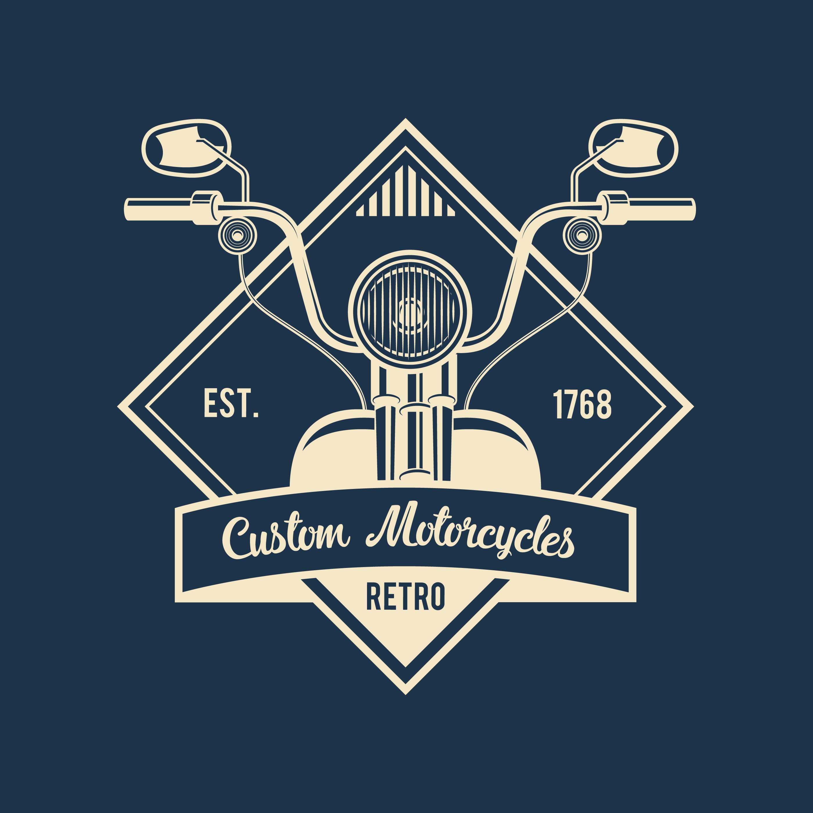 Download Vintage Motorcycles Emblem - Download Free Vectors, Clipart Graphics & Vector Art