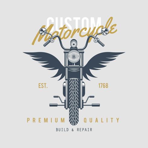 Vintage Motorcycles Emblem - Download Free Vector Art, Stock Graphics & Images