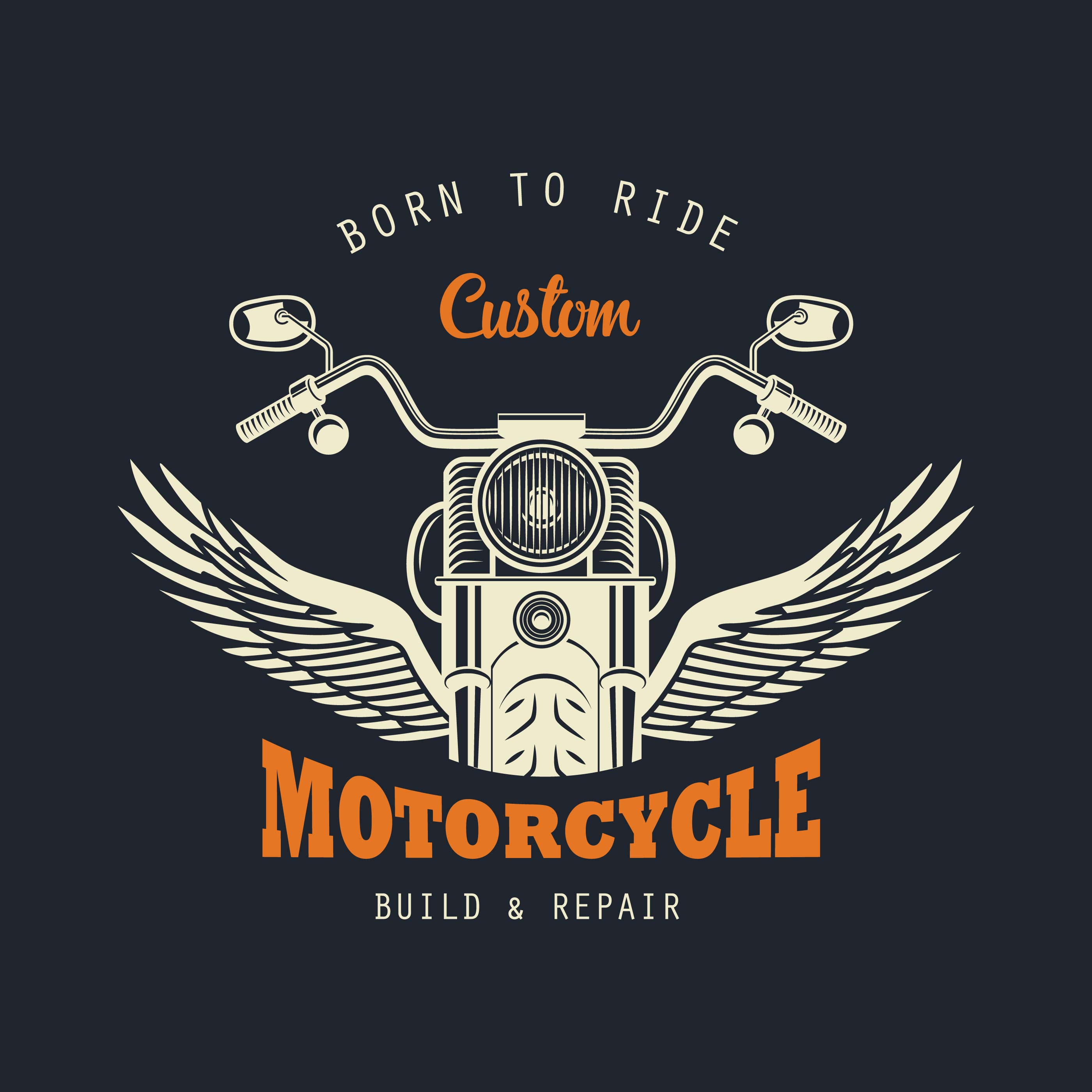 Old School Biker Logo