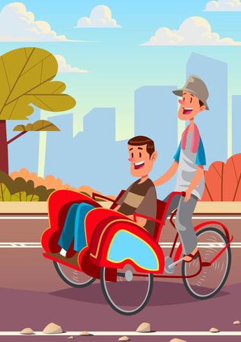 Trishaw 179687 Vector Art at Vecteezy