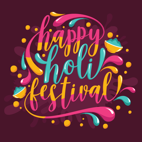 Holi Festival of Colors vector