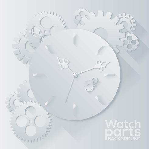 Vector de fondo de piezas de reloj