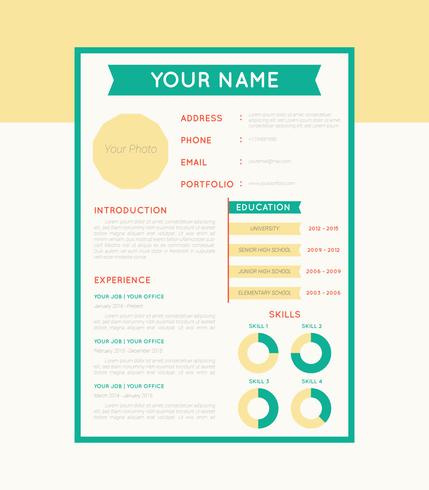 Iconic Corporate Resume Vectors