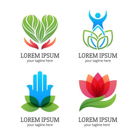 Healing Logo Set vector