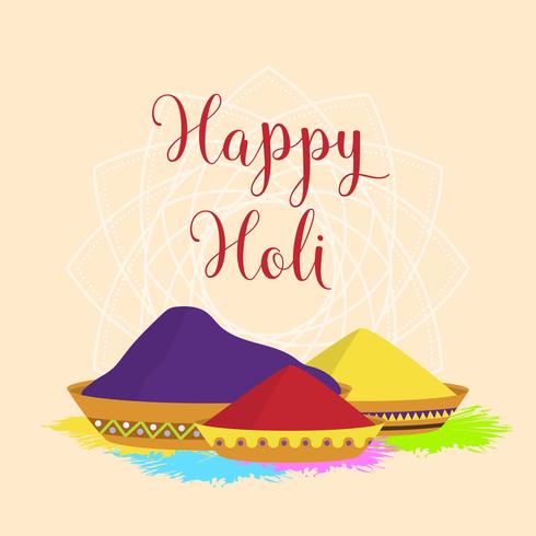 Flat Holi Festival of Colors Vector