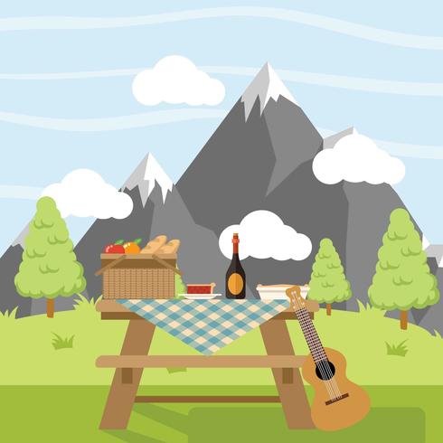 Family Picnic vector