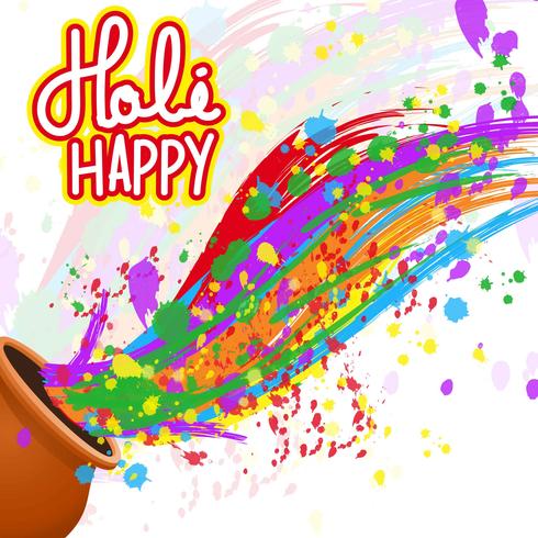 Fondo Happy Holi vector