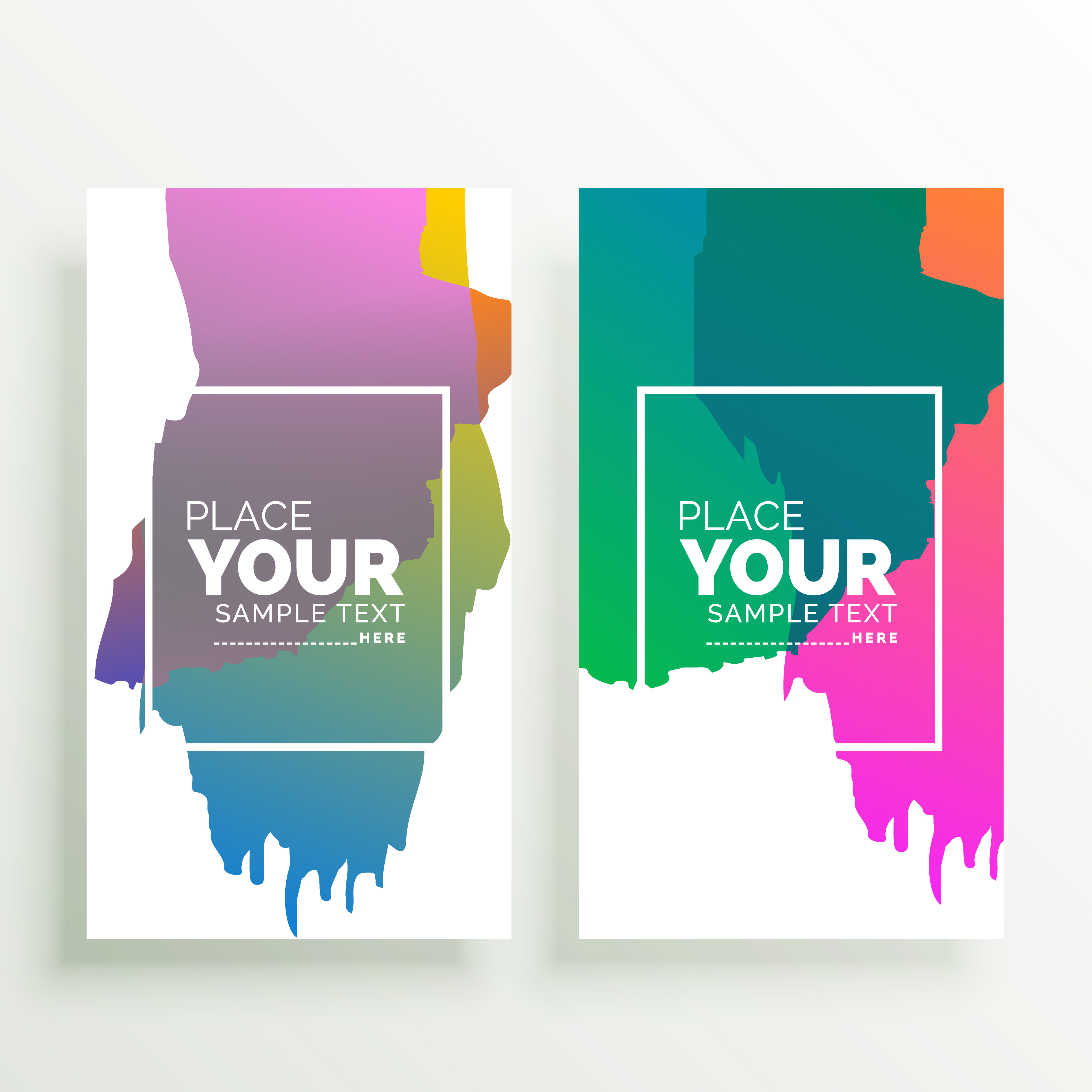 abstract colorful vertical banners design - Download Free Vector Art