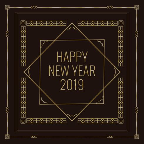 Art Deco Style New Year Illustration - Download Free Vector Art, Stock Graphics & Images