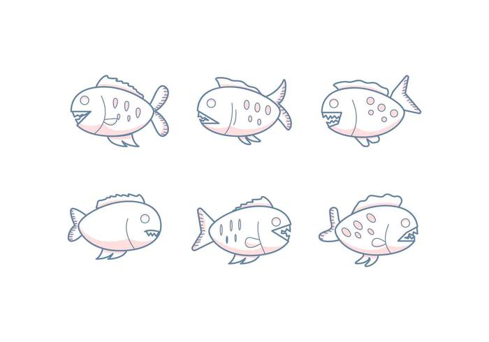 Free Outstanding Piranha Vectors