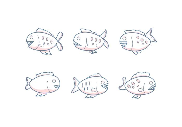 Free Outstanding Piranha Vectors