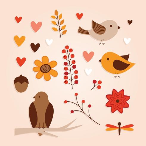 Autumn Forest Elements vector