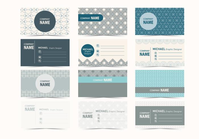 Graphic Design Business Card Vector