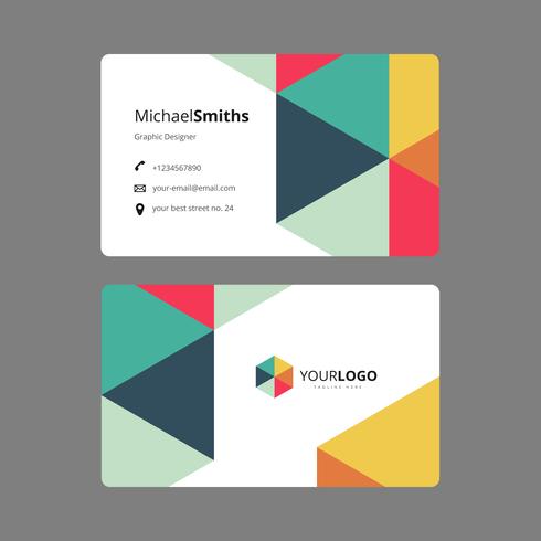 Graphic Design Business Card Template vector