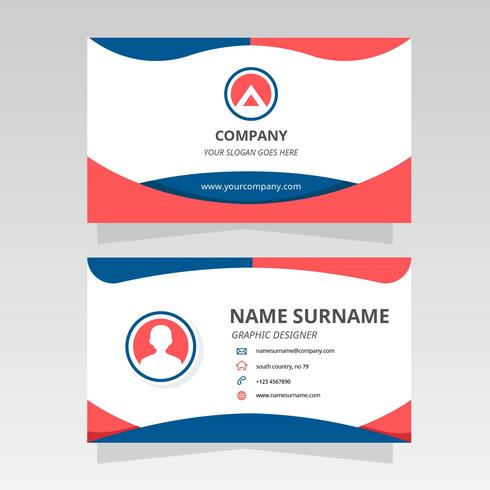 Modern Business Card for Graphic Designer Vector