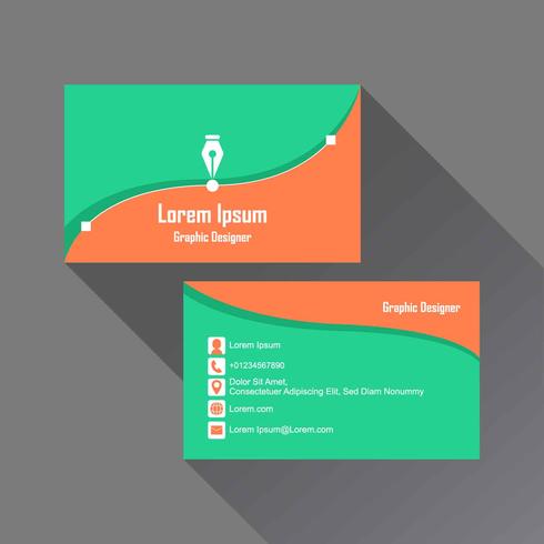 Graphic Design Business Card  vector