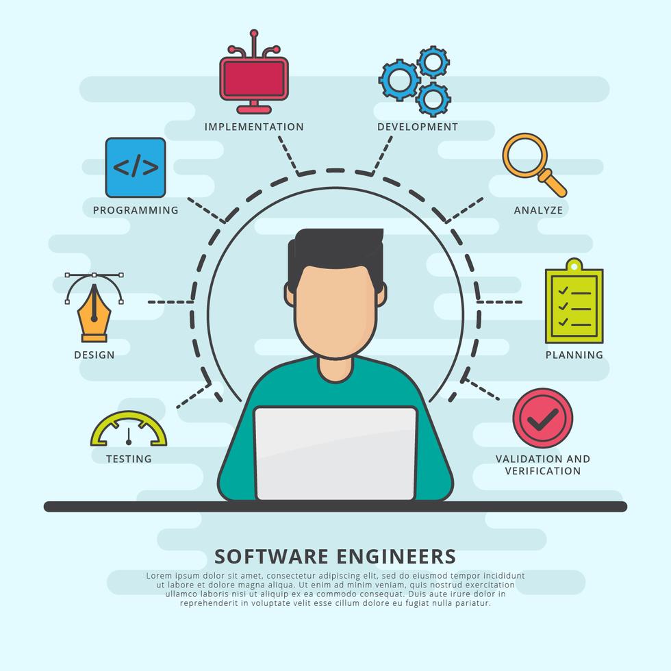 Software Engineers Vector Collection 180386 Vector Art at Vecteezy