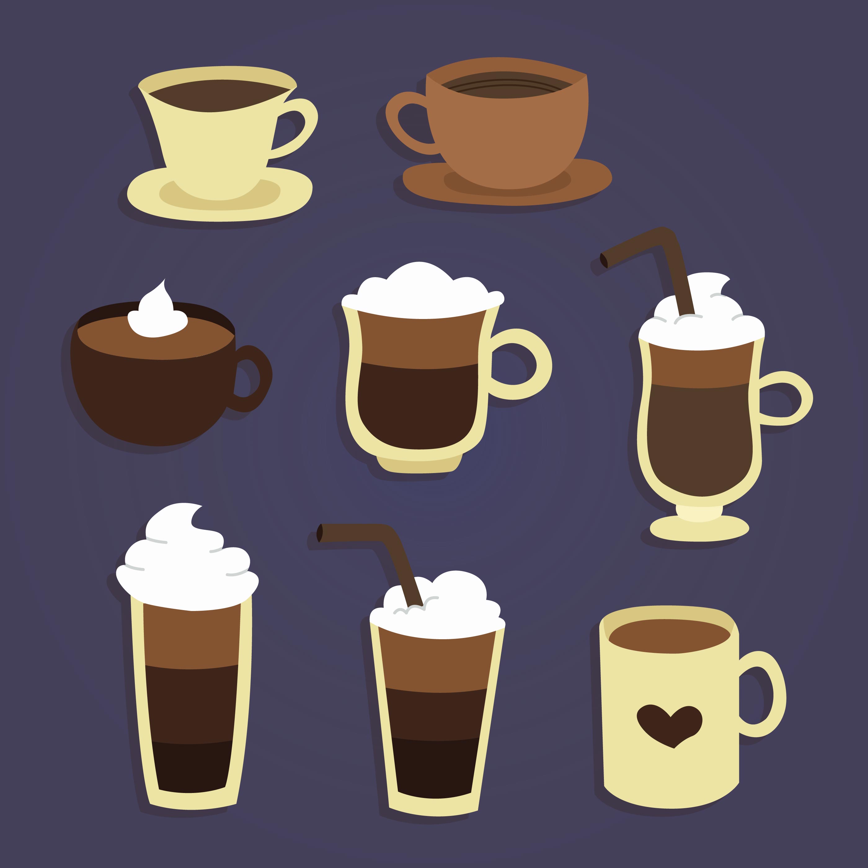 Download Coffee Cups Vector - Download Free Vectors, Clipart ...