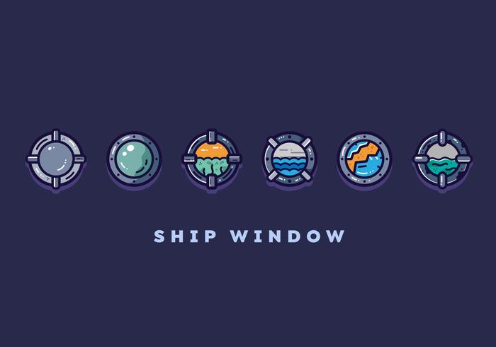 Free Ship Window Vector