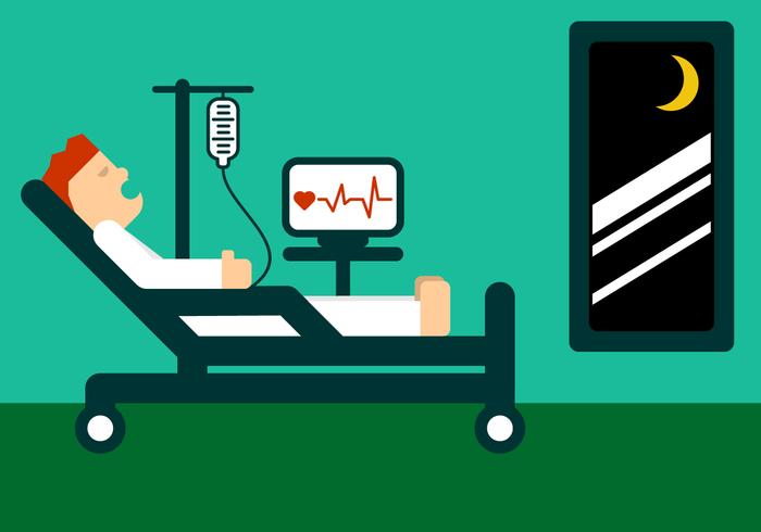 Hospitalization Of Patient vector