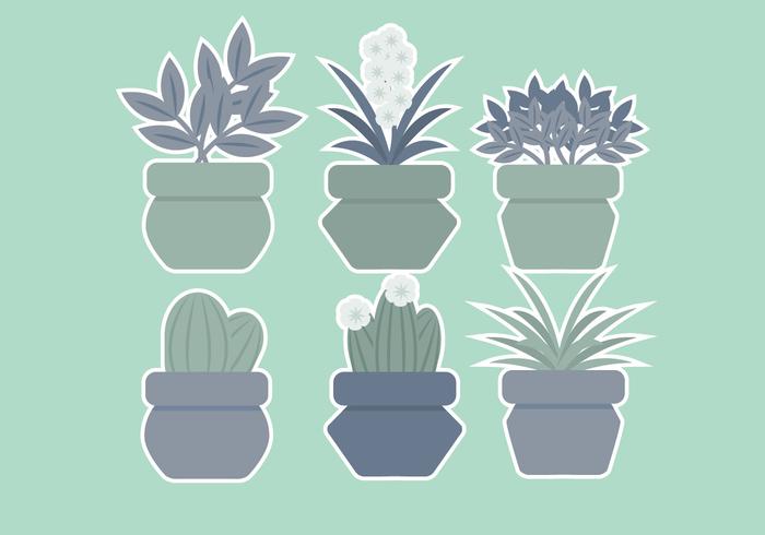 Vector Potted Plants