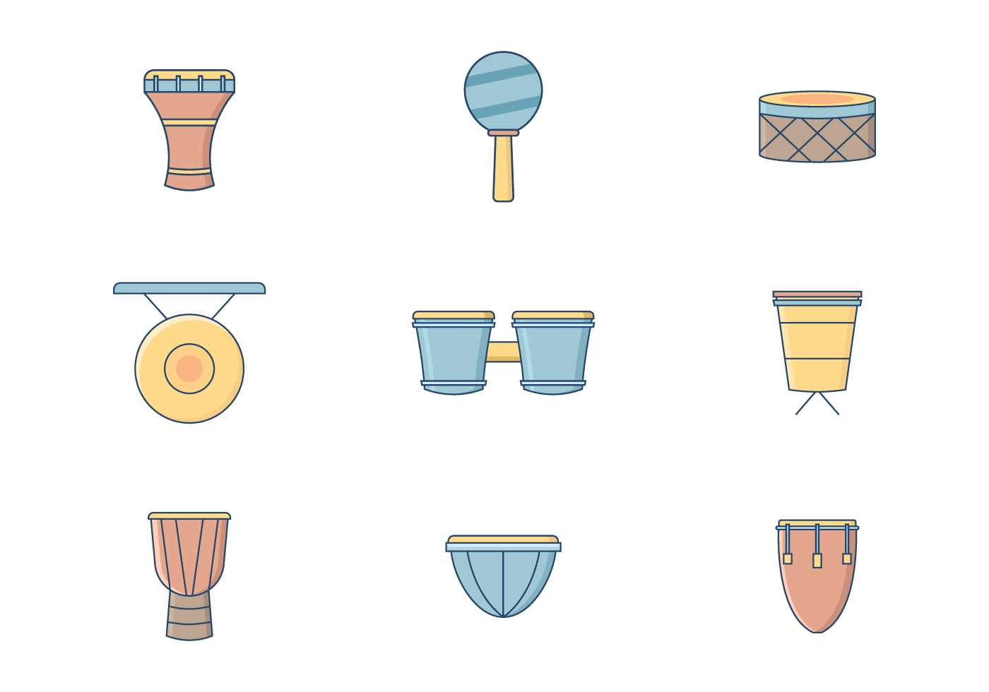 Free Percussion Icons 180585 Vector Art at Vecteezy