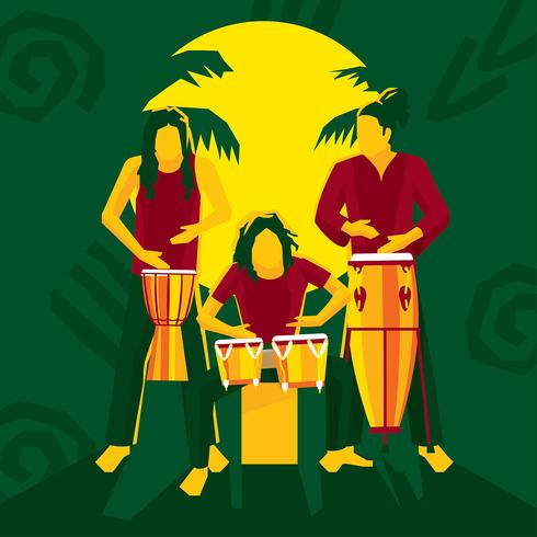 Vector libre de bongo drums