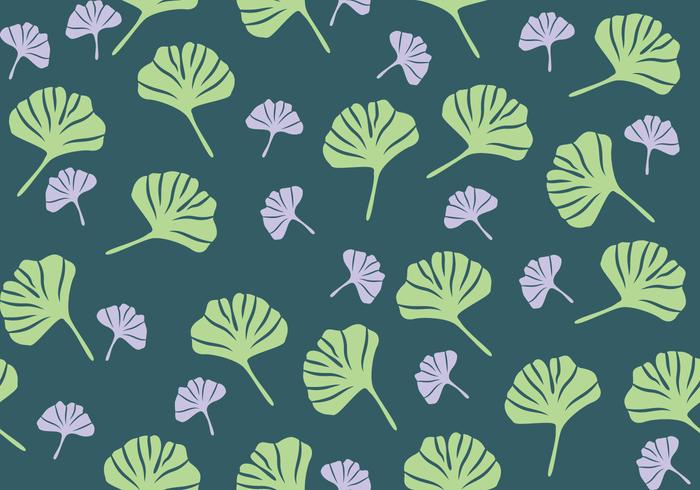 Ginkgo Pattern vector