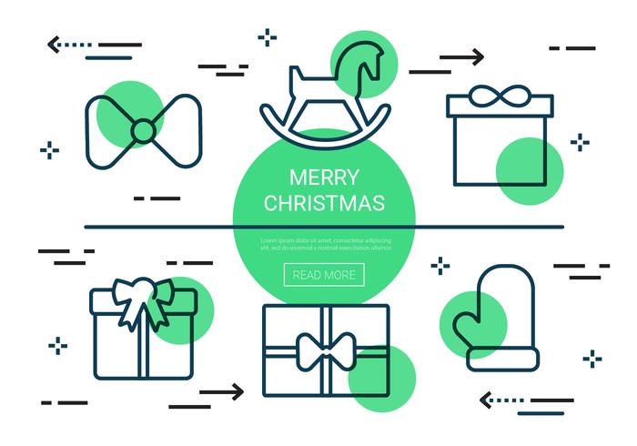 Free Linear Christmas Vector Icons