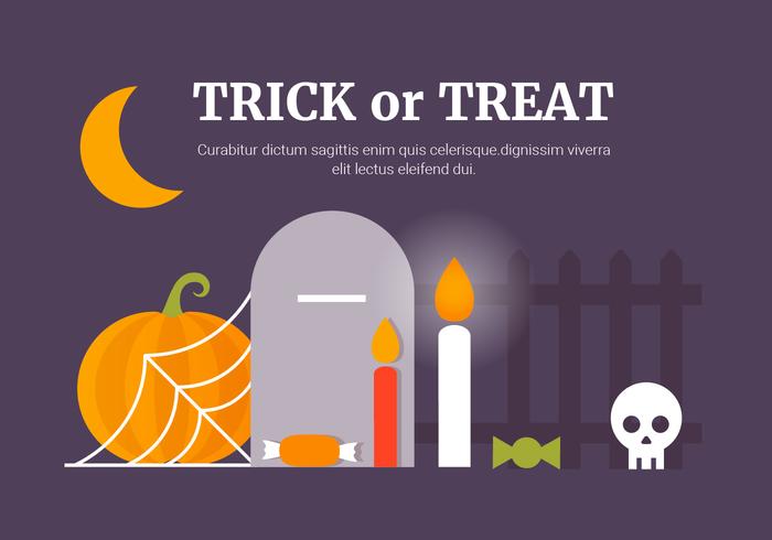 Free Flat Halloween Vector Elements Collection