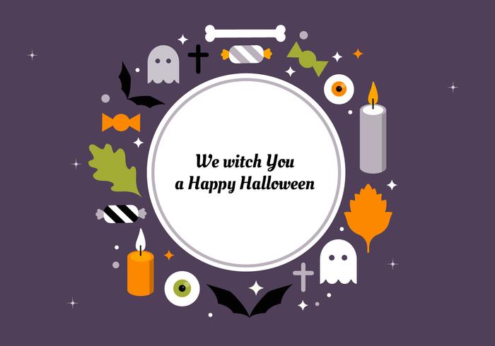 Colección de elementos vectoriales gratis de Halloween vector