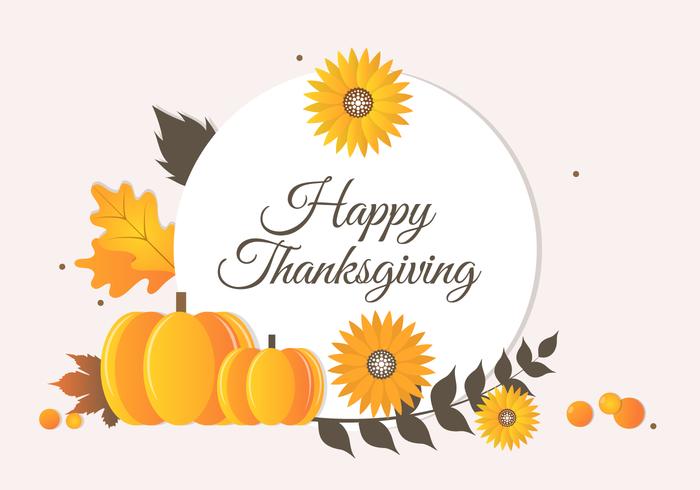 Free Autumn Thanksgiving Vector Background