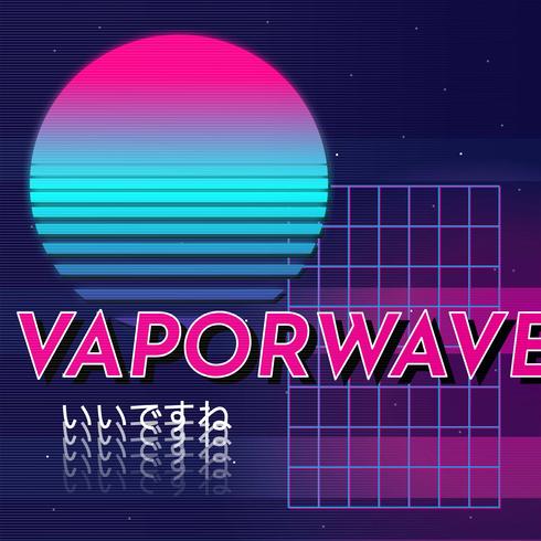 Antecedentes Vaporwave vector