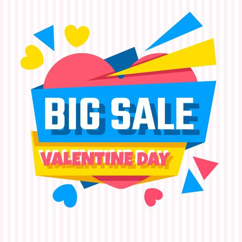 Valentines Day Sale vector