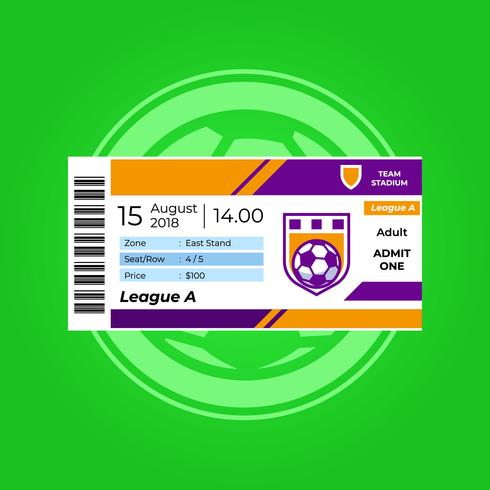 Soccer Ticket vector