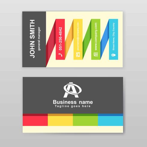 Graphic Design Business Card vector