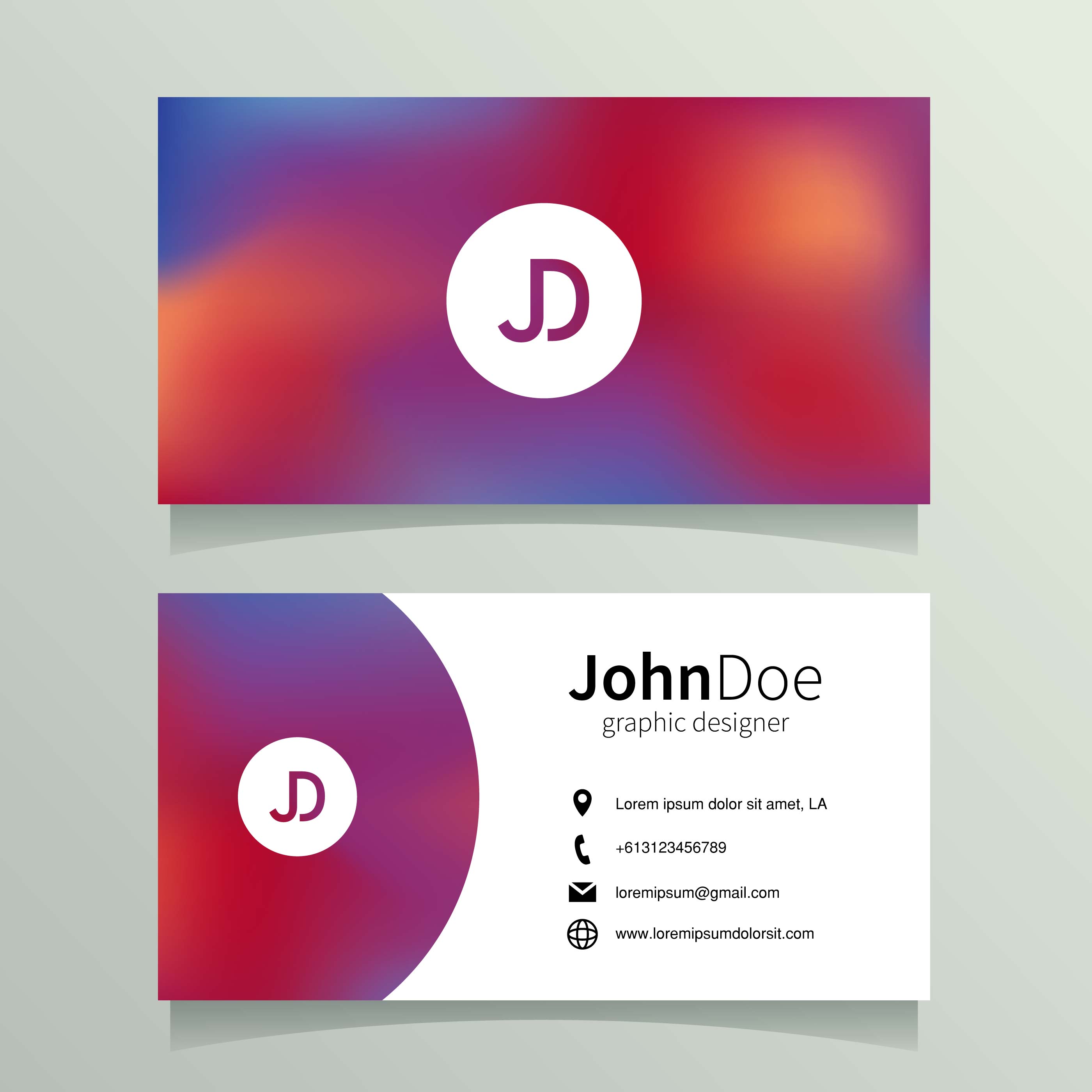 Graphic Designer Name Card Template - Download Free ...