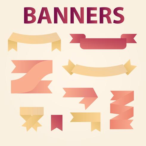 Vector de banners moderno