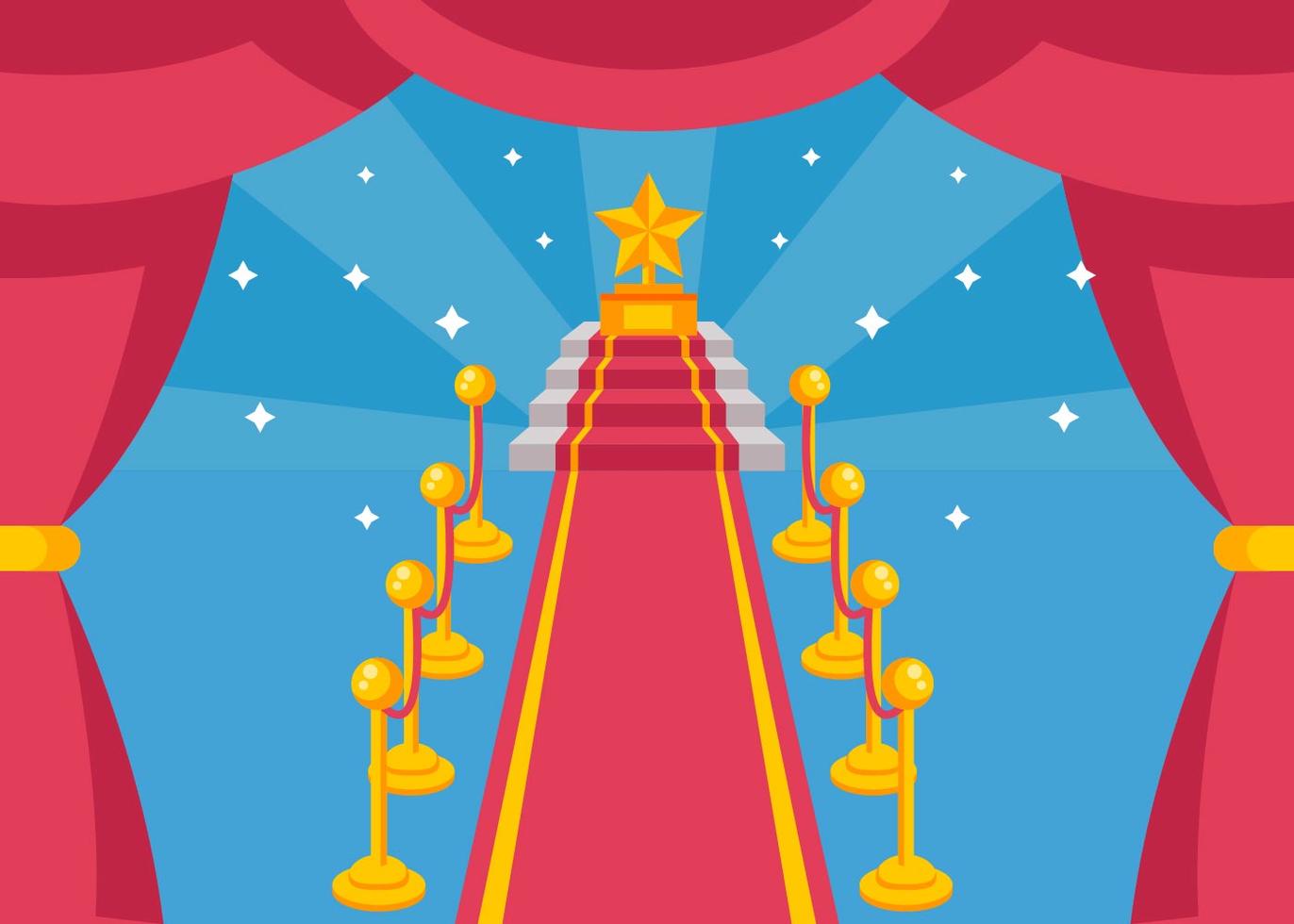 Hollywood Red Carpet Vector 180916 Vector Art at Vecteezy