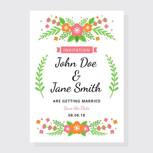 Wedding Invitation Vector