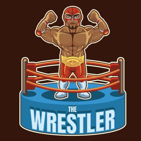 mexican wrestler 1 vector