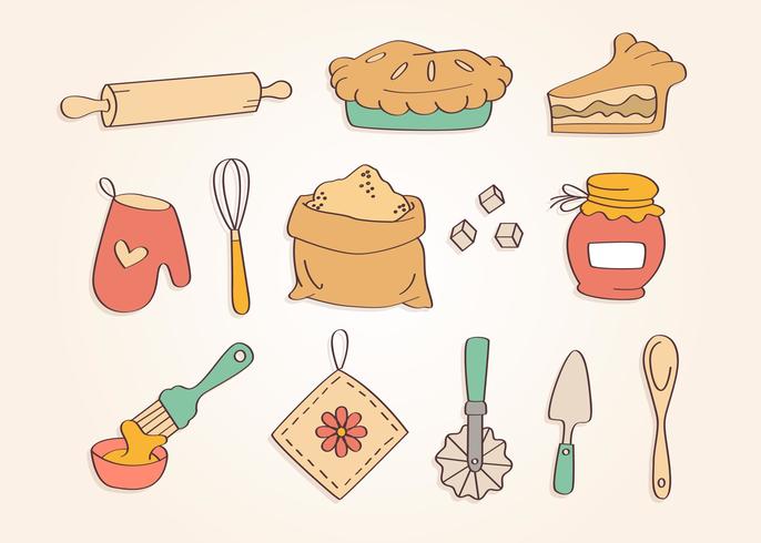 Pie Ingredients Vector