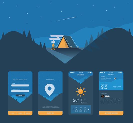 Mobile App Gui Vector