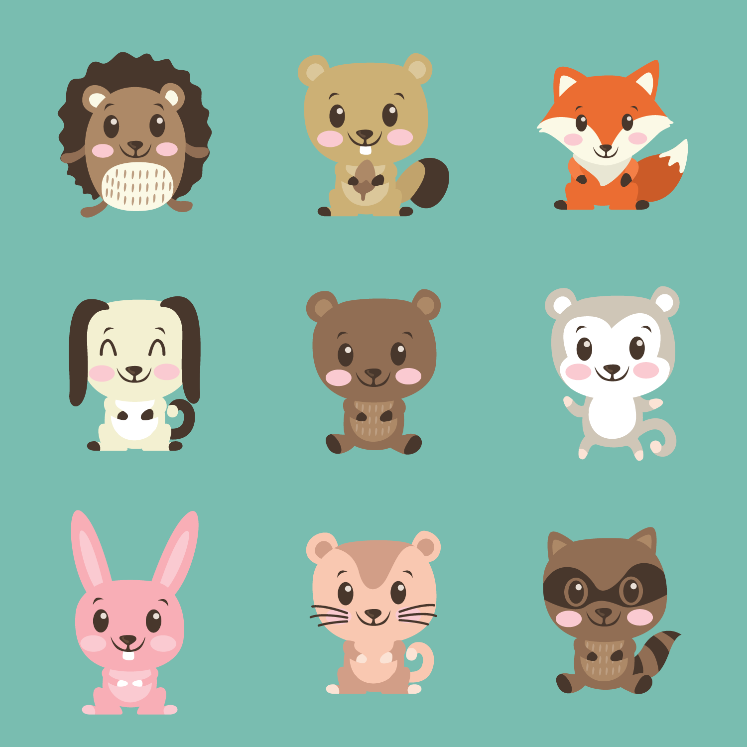 Download Cute Critters - Download Free Vectors, Clipart Graphics ...