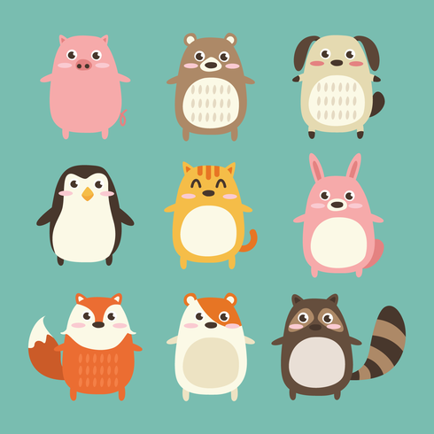 Cute Critters vector