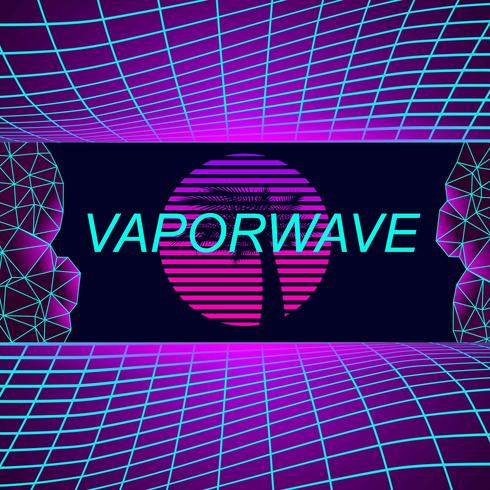 Vaporwave Background vector