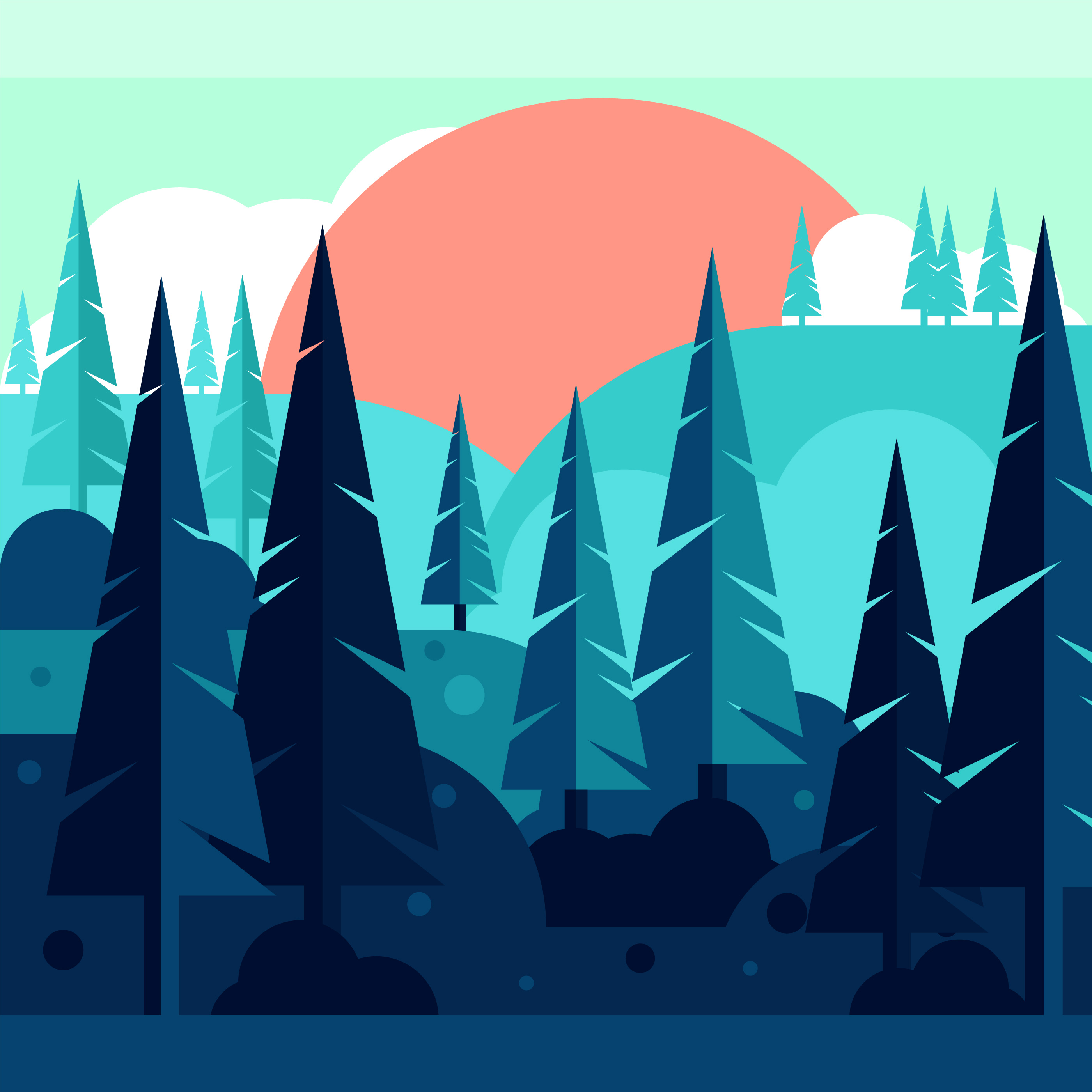  Abstract  Forest Illustration Download Free  Vectors  