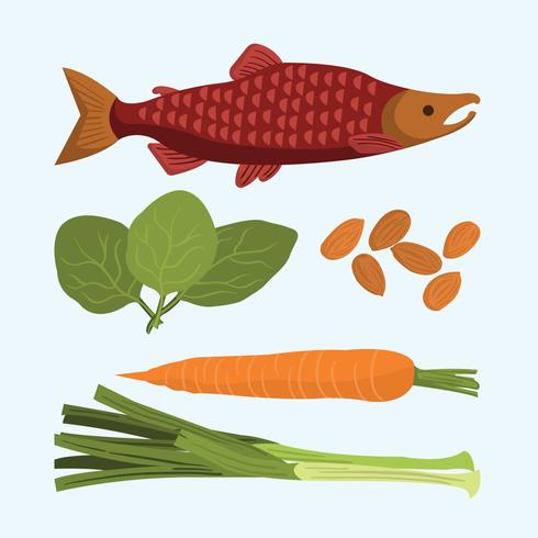 Ilustración de Super Food vector